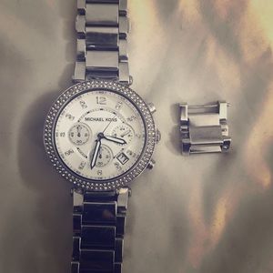 Michael Kors Silver Parker Watch